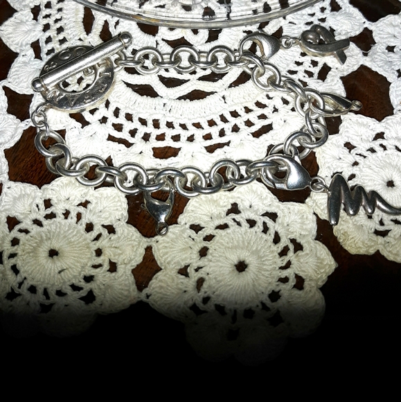 Vintage Tiffany & Co. STERLING Bracelet w 2 Charms - Picture 10 of 15